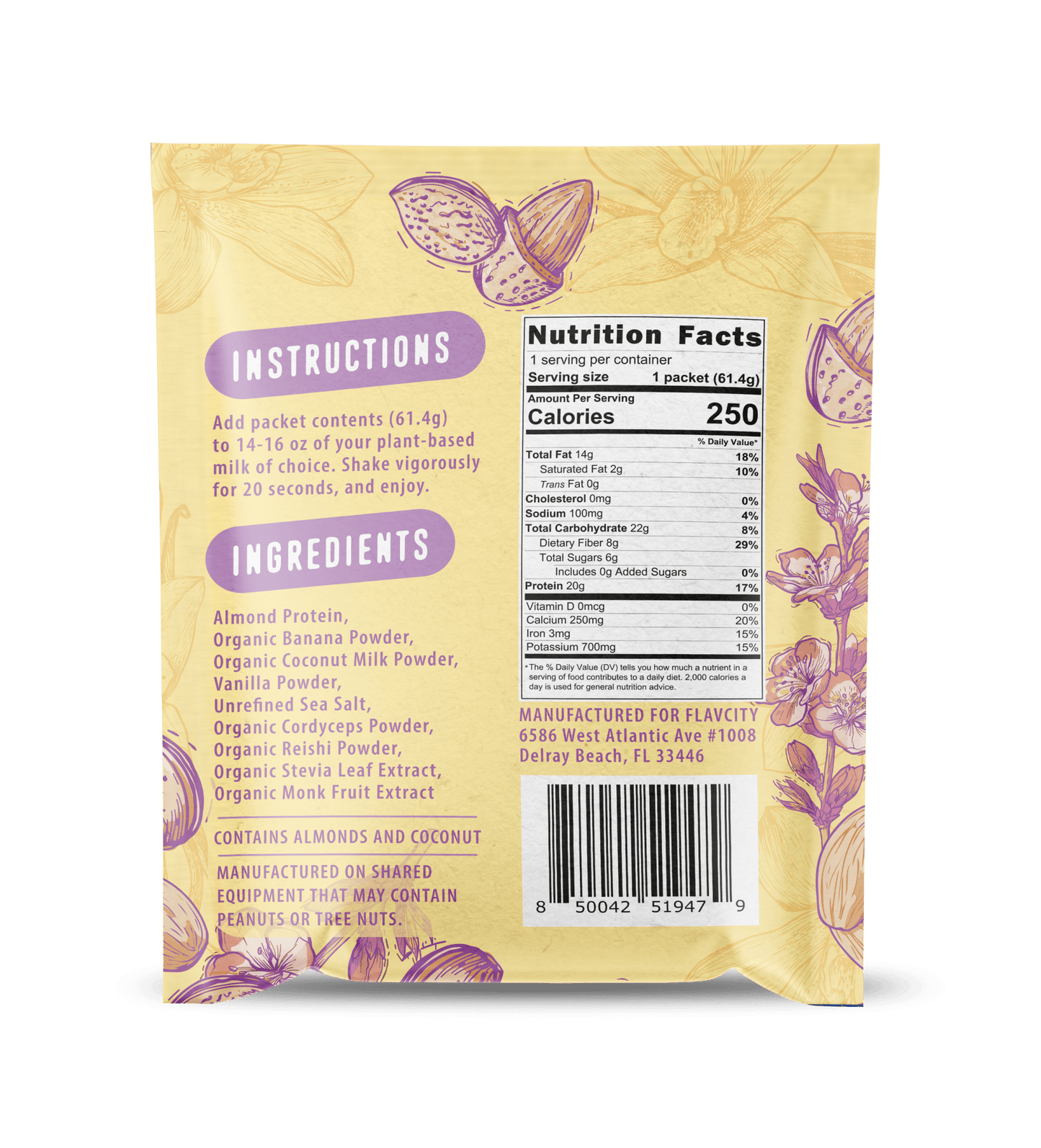 Protein Smoothie Single-Serve Plant-Based Vanilla