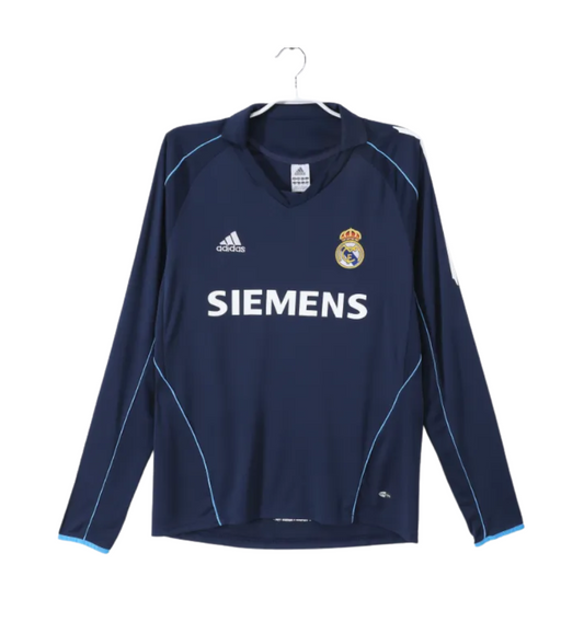 Real Madrid 2005/2006 Away Retro Long Sleeve