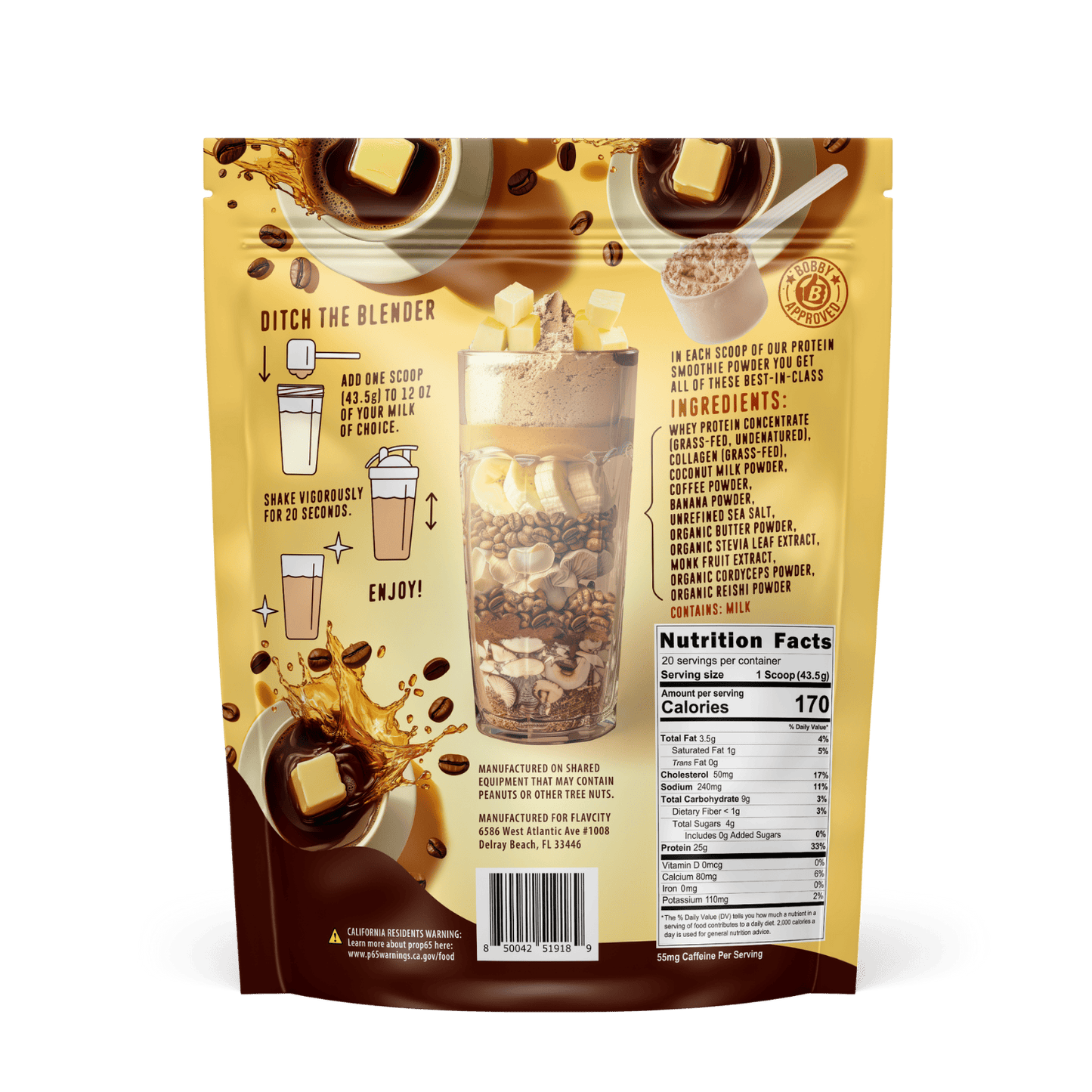 Butter Coffee Protein Smoothie