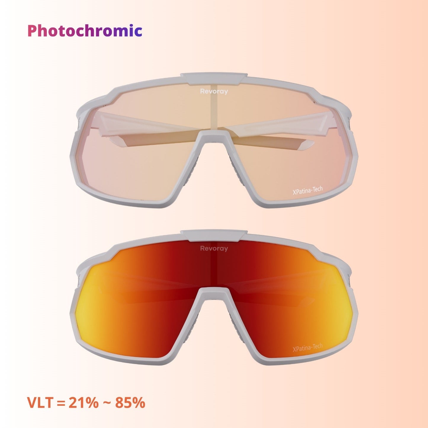 Brisk Y1 Photochromic Cycling Sunglasses