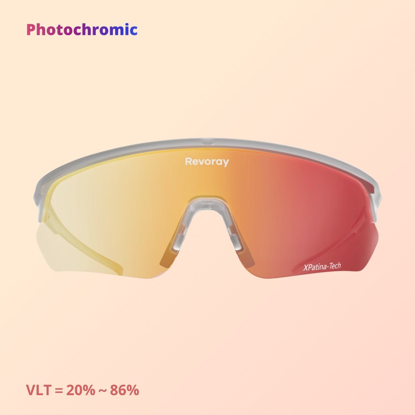 Brisk Y2 Photochromic Superlight Sport Sunglasses
