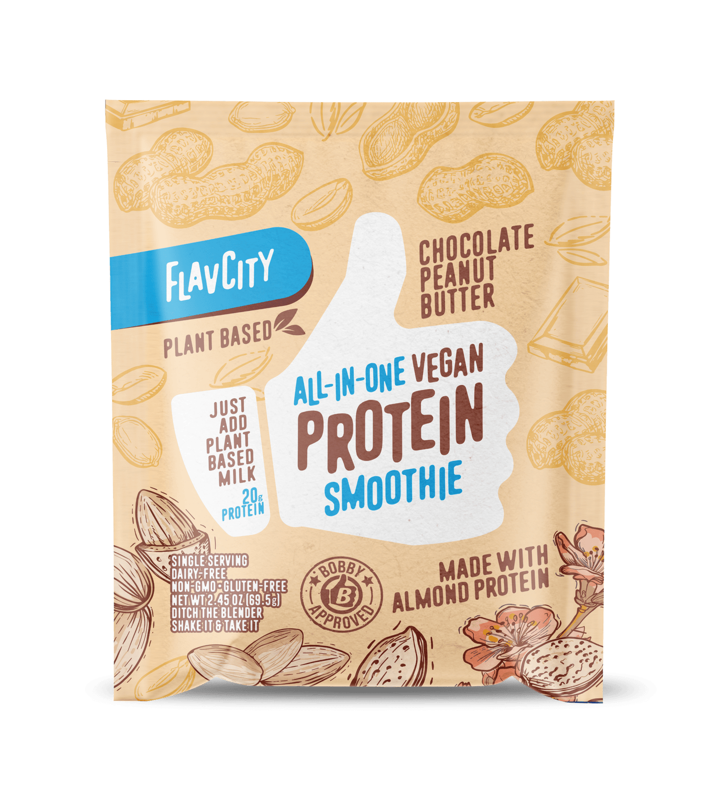 Protein Smoothie Single-Serve Plant-Based Chocolate Peanut Butter
