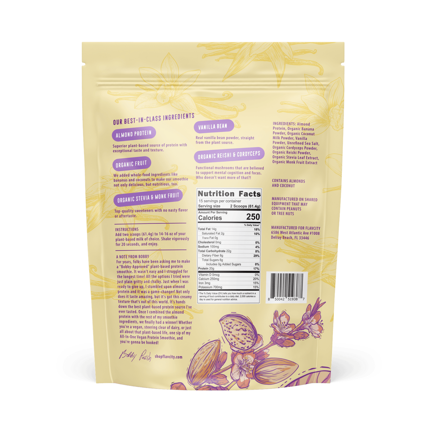 Plant-Based Vanilla Protein Smoothie