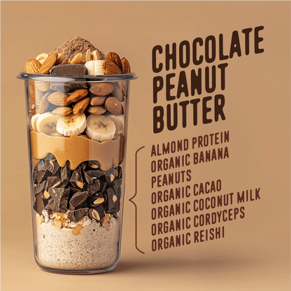 Plant-Based Chocolate Peanut Butter Protein Smoothie