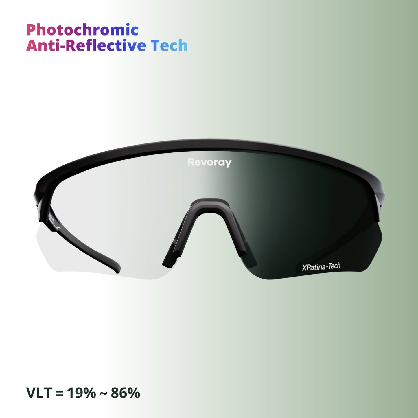Brisk Y2 Photochromic Superlight Sport Sunglasses