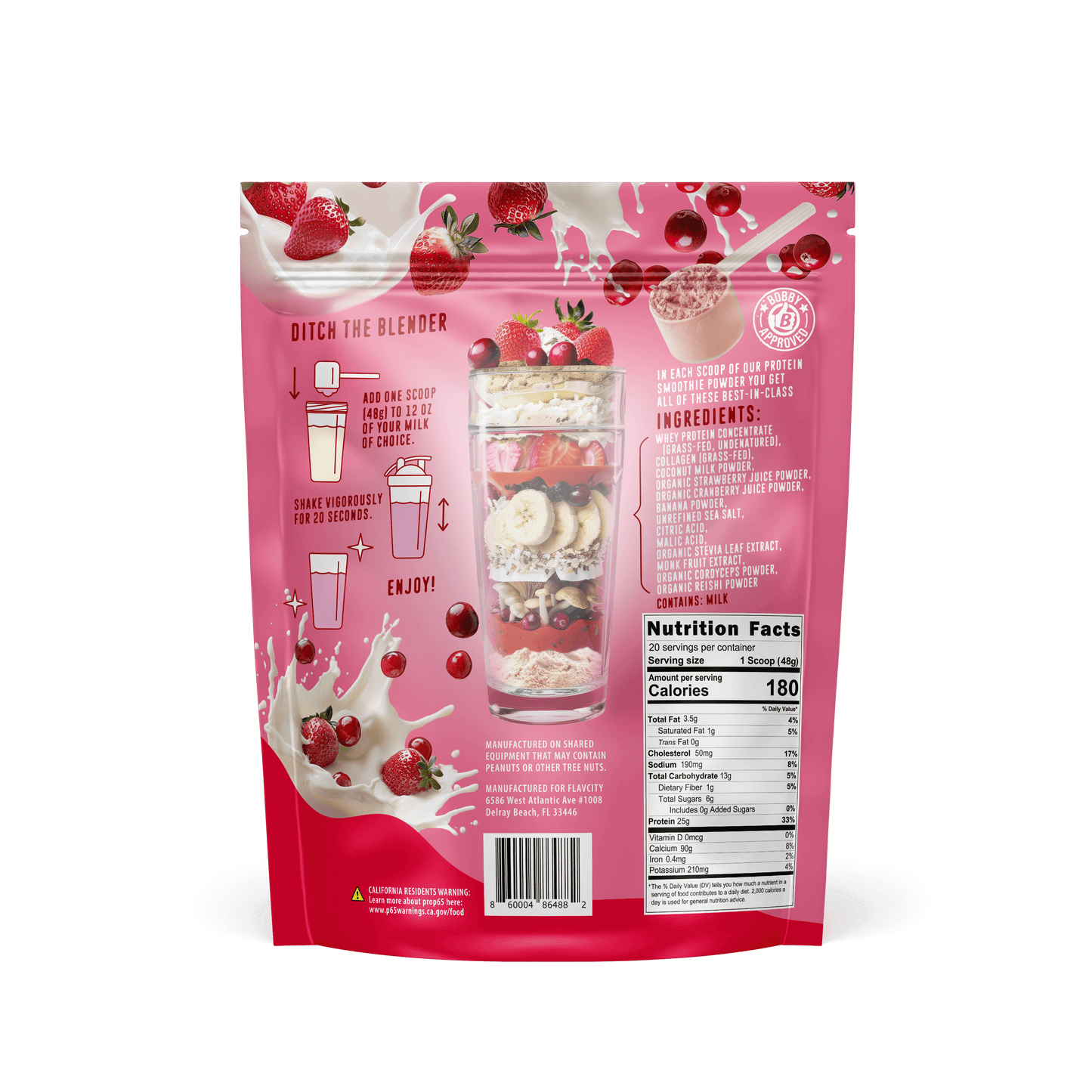 Berries & Cream Protein Smoothie