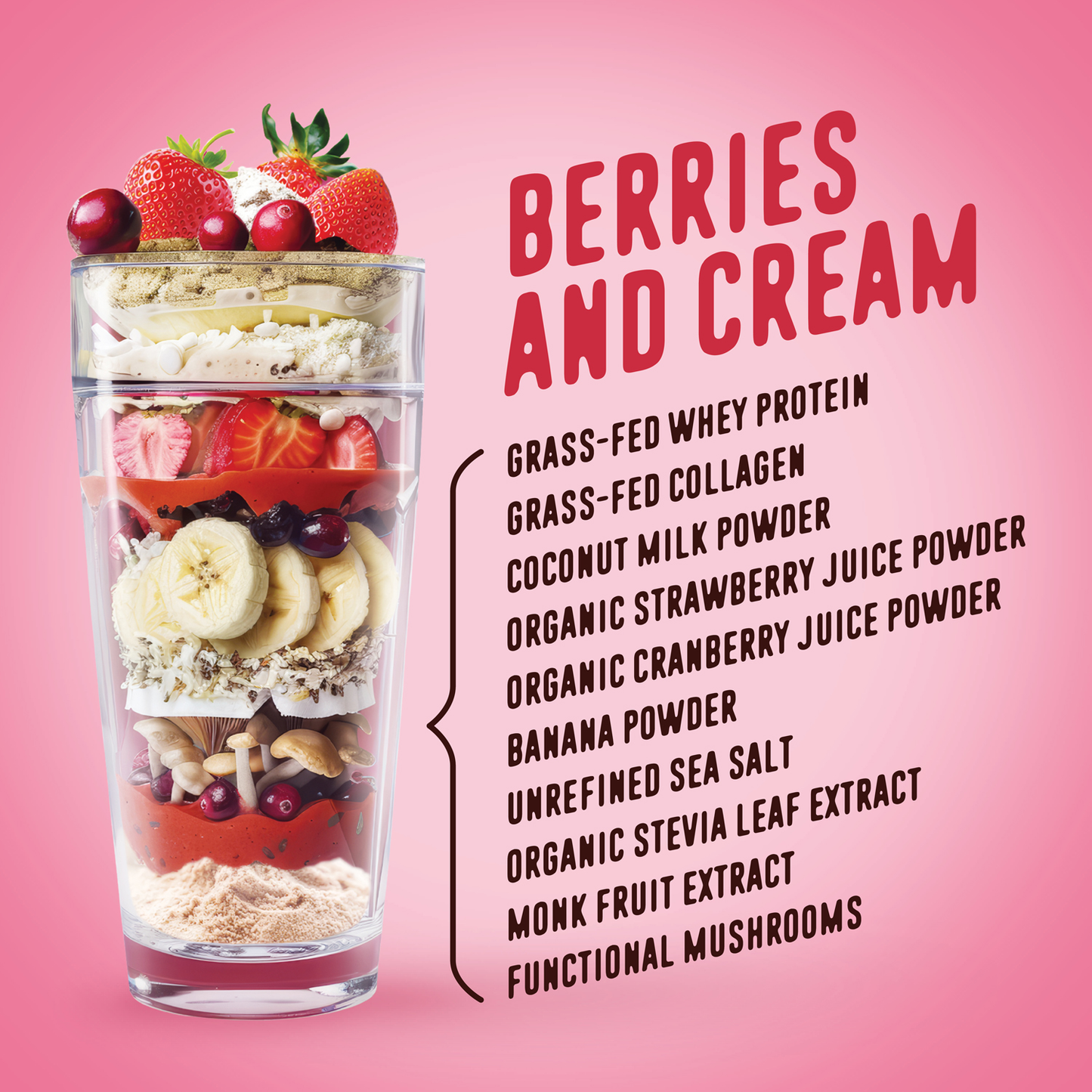 Berries & Cream Protein Smoothie