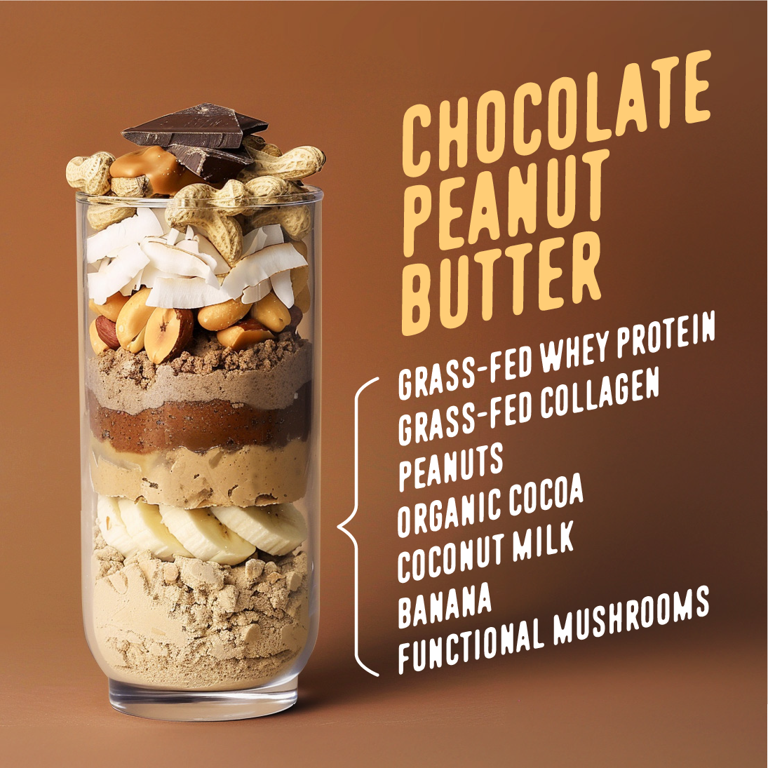 Chocolate Peanut Butter Protein Smoothie