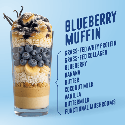 Blueberry Muffin Protein Smoothie