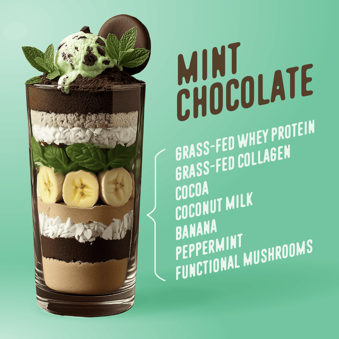 Mint Chocolate Protein Smoothie