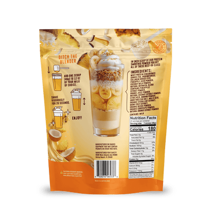 Pineapple Coconut Protein Smoothie